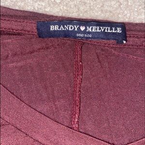 Maroon Oversized Brandy T-Shirt